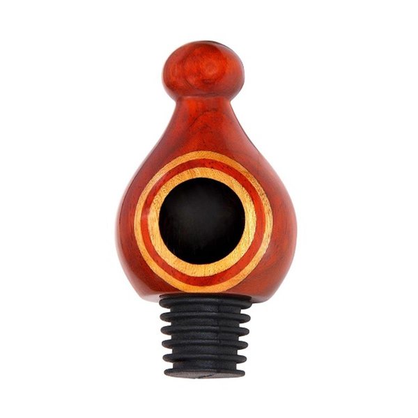 Vinostrumenti Ebony Eye Tear Drop All Wood Wine Bottle Stopper VSWSAW8